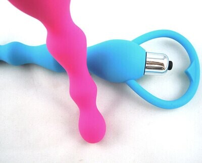 Long Vibrating Soft Anal Beads Butt Plug 4 Long Vibrating Soft Anal Beads Butt Plug - Image 4