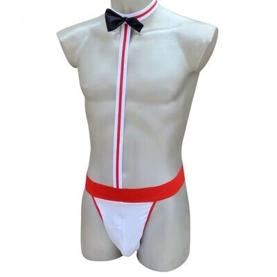 Erotic Waiter Costume Bow Tie Thong 4 Erotic Waiter Costume Bow Tie Thong - Image 4
