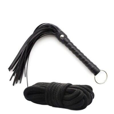 Fetish Flogger and Cotton Bondage Rope Starter Set 3 Fetish Flogger and Cotton Bondage Rope Starter Set - Image 3