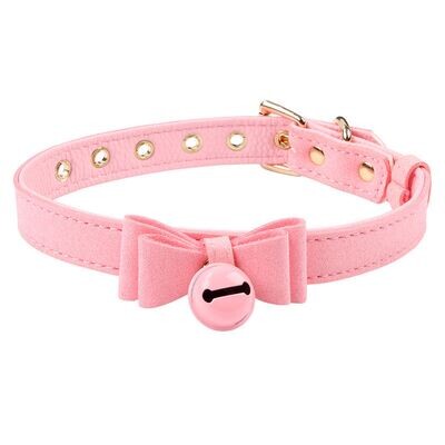 Bow & Bell Kitten Collar BDSM Slave Gear 5 Bow & Bell Kitten Collar BDSM Slave Gear - Image 5