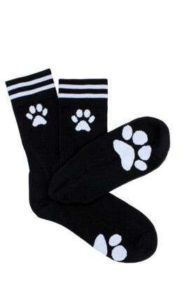 Puppy Play Paw Black Socks 5 Puppy Play Paw Black Socks - Image 5