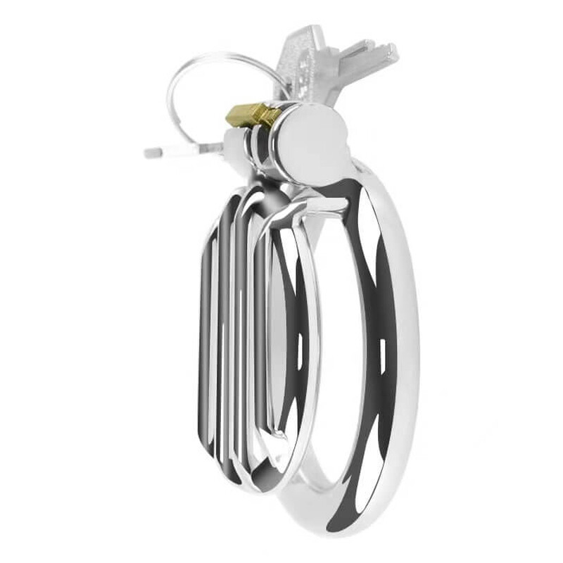 Jail Bars Stainless Steel Chastity Cage 2 Jail Bars Stainless Steel Chastity Cage - Image 2