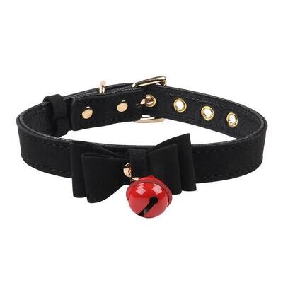 Bow & Bell Kitten Collar BDSM Slave Gear 6 Bow & Bell Kitten Collar BDSM Slave Gear - Image 6