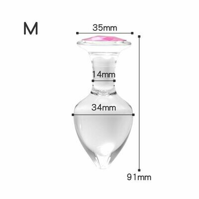 Glass Jewel Butt Plug Anal Sex Toy 6 Glass Jewel Butt Plug Anal Sex Toy - Image 6