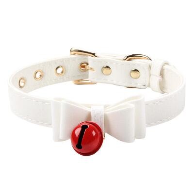 Bow & Bell Kitten Collar BDSM Slave Gear 7 Bow & Bell Kitten Collar BDSM Slave Gear - Image 7