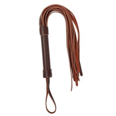 Authentic Leather Flogger with Wrist Strap 5 Authentic Leather Flogger with Wrist Strap - Image 5