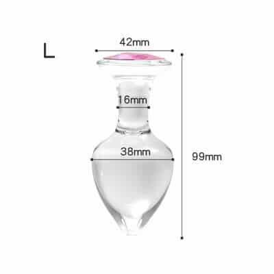 Glass Jewel Butt Plug Anal Sex Toy 7 Glass Jewel Butt Plug Anal Sex Toy - Image 7