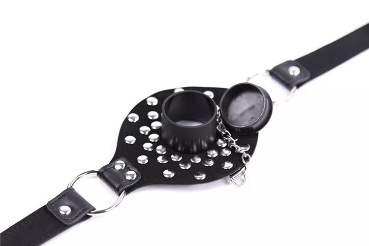 Studded Removable Plug Mouth Gag 7 Studded Removable Plug Mouth Gag - Image 7