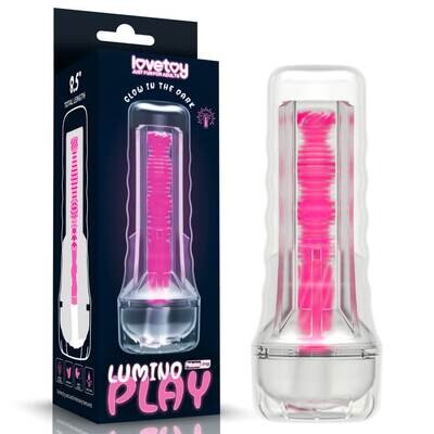 Lovetoy Lumino Play Pink Glow Cup Masturbator 2 Lovetoy Lumino Play Pink Glow Cup Masturbator - Image 2