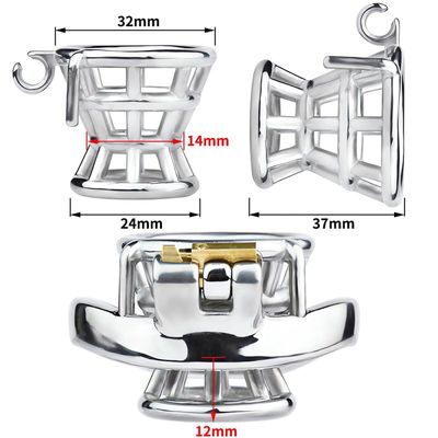 Negative Inversion Metal Chastity Cage 8 Negative Inversion Metal Chastity Cage - Image 8