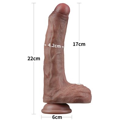 Lovetoy 8.5'' Dual Layered Silicone Cock 14 Lovetoy 8.5'' Dual Layered Silicone Cock - Image 14