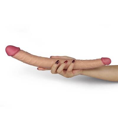 Lovetoy 14" King Size Realistic Double Penetration Dildo 6 Lovetoy 14" King Size Realistic Double Penetration Dildo - Image 6