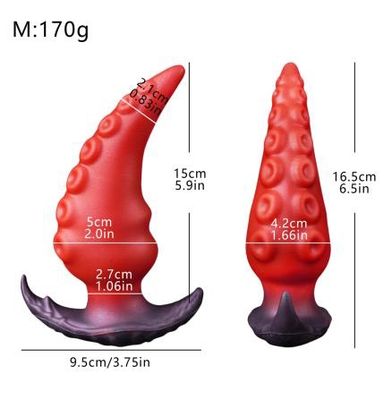 Red Octopus Tentacle Fantasy Anal Dildo 8 Red Octopus Tentacle Fantasy Anal Dildo - Image 8