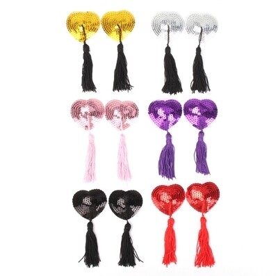 Sequins Tassel Nipple Covers 8 Sequins Tassel Nipple Covers - Image 8