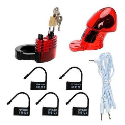 Electronic Pulse Stimulator Chastity Cage 8 Electronic Pulse Stimulator Chastity Cage - Image 8
