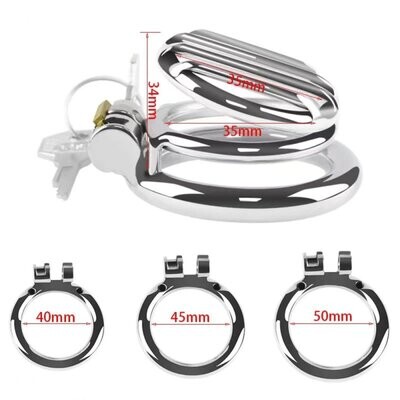 Jail Bars Stainless Steel Chastity Cage 11 Jail Bars Stainless Steel Chastity Cage - Image 11