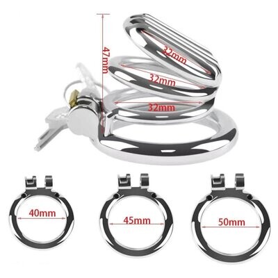 Jail Bars Stainless Steel Chastity Cage 12 Jail Bars Stainless Steel Chastity Cage - Image 12