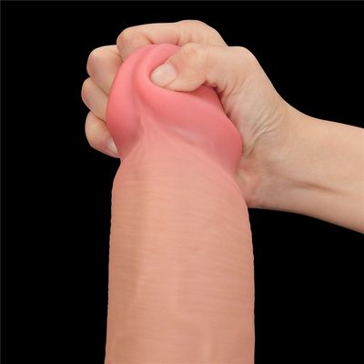 Lovetoy 14'' King Sized Sliding Skin Dual Layer Dildo 9 Lovetoy 14'' King Sized Sliding Skin Dual Layer Dildo - Image 9