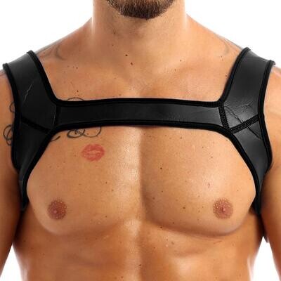 Fetish Play Neoprene Bulldog Style BDSM Chest Harness 11 Fetish Play Neoprene Bulldog Style BDSM Chest Harness - Image 11